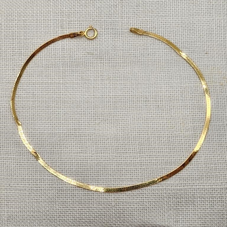 10K Gold 8" Bracelet