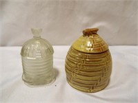 Frankoma Pottery 803 Beehive - Clear Glass Hut