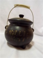 McCoy Pottery Nibble Kettle Black Pot