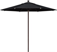11' Black Vented Auto Push-Up Patio Umbrella
