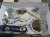 COLL OF MIRRORS, COMBS, BRUSH, MAKEUP ACCESSORIES