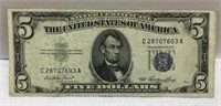 US 1953 5 Dollar Silver Certificate