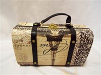 Cardboard Purse or Jewelry Box w/Latch & Handle
