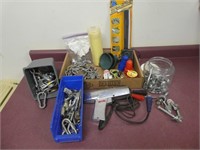 Lot Of Fasteners, Bolts, Chain, Vintage Snap On,