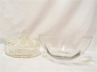 Large Clear Glass Serving Bowl - Anchor Hocking