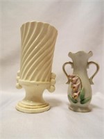 Ivory Pottery Japan Vase Planter & Small Porcelain
