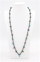Vintage Native Pueblo Turquoise & Heishi Necklace