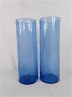 Otagiri Crackle Glass Vases (2)