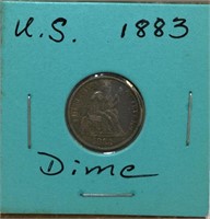 GemB.U. 1883 Silver Dime