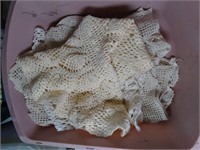 Antique Handmade Crochet Centerpieces