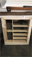 Recessed cabinet with shelves, no door 25in x