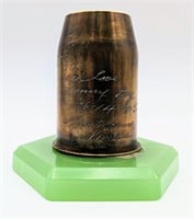 WWll Trench Art Engraved Message * To Pop