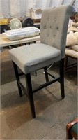 Single tall gray chair