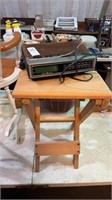 Small stand and an old FM/AM RADIO