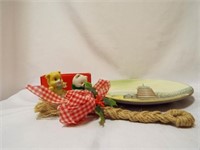 Light House Decorative Plate (2) Ceramic Bears