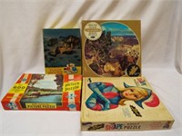 (4) Vintage Puzzles