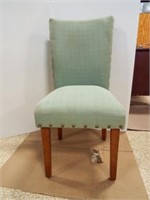 Mint Green High Back Cloth Chair