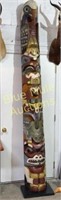 ca-1890-1900 Haida cedar totem pole w/Eagle, Clan