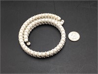 Antique Hand Woven White Bead Necklace