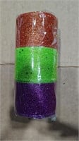 ($15) 3Pack of Glitter Wired Sheer Ribbon,
