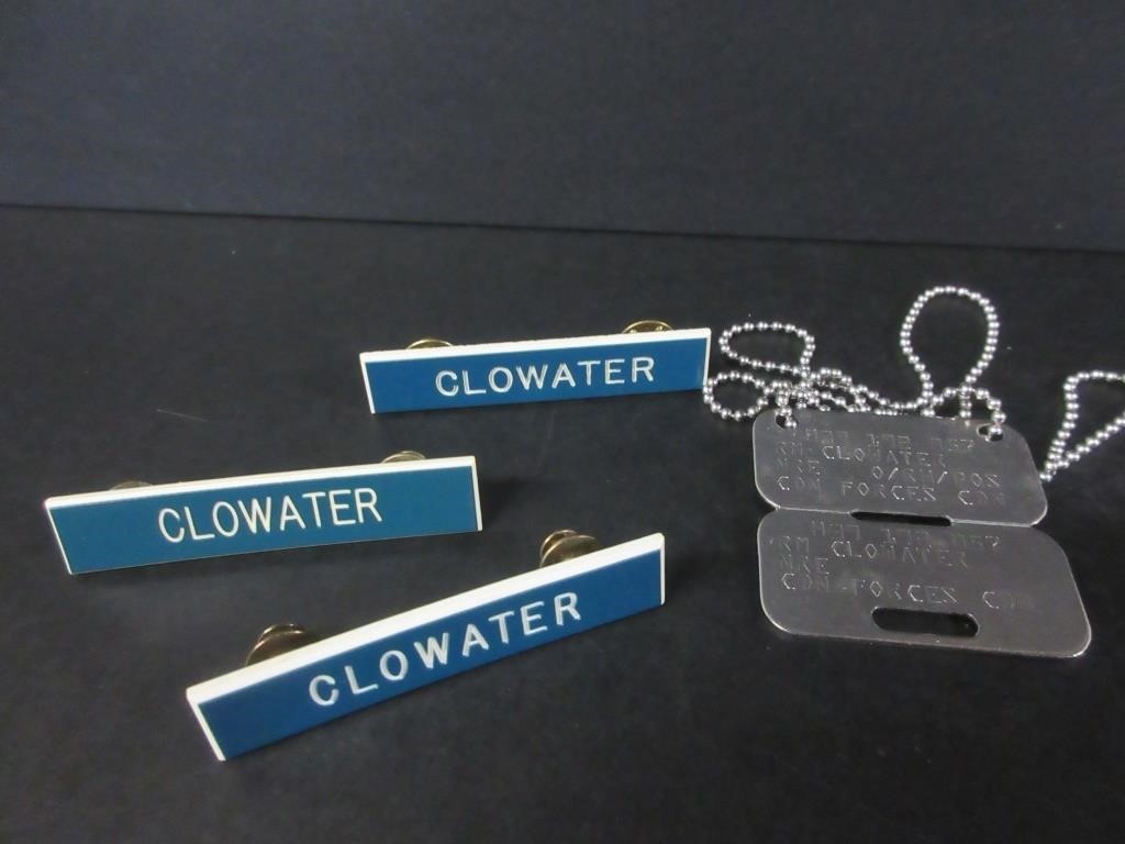 OLD CANADIAN FORCES MILITARY DOG TAGS & NAME TAGS