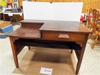Solid Wood Desk with 1 Drawer & Corner Section