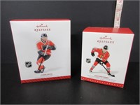 2 HALLMARK CLAUDE GIROUX & TOEWS KEEPSAKE ORNAMENT