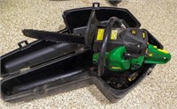 John Deere CS56 Chainsaw - Oil in Bottom of Case