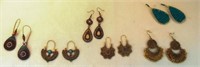 (6) Pair Pierced Fashion Jewelry Earrings NEW