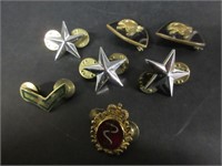 LOT OF 7 VINTAGE MILITARY PINS