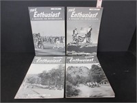 4 VINTAGE THE ENTHUSIAST MOTORCYCLE MAGAZINES