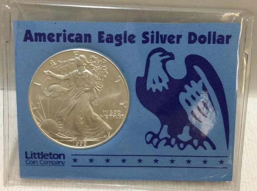 US 1999 Silver .999 1 Oz. Silver Eagle