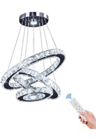 $119 Dixon 3 ring dimmable chandelier light
