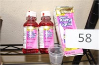 3- children’s allergy liquid 10/25