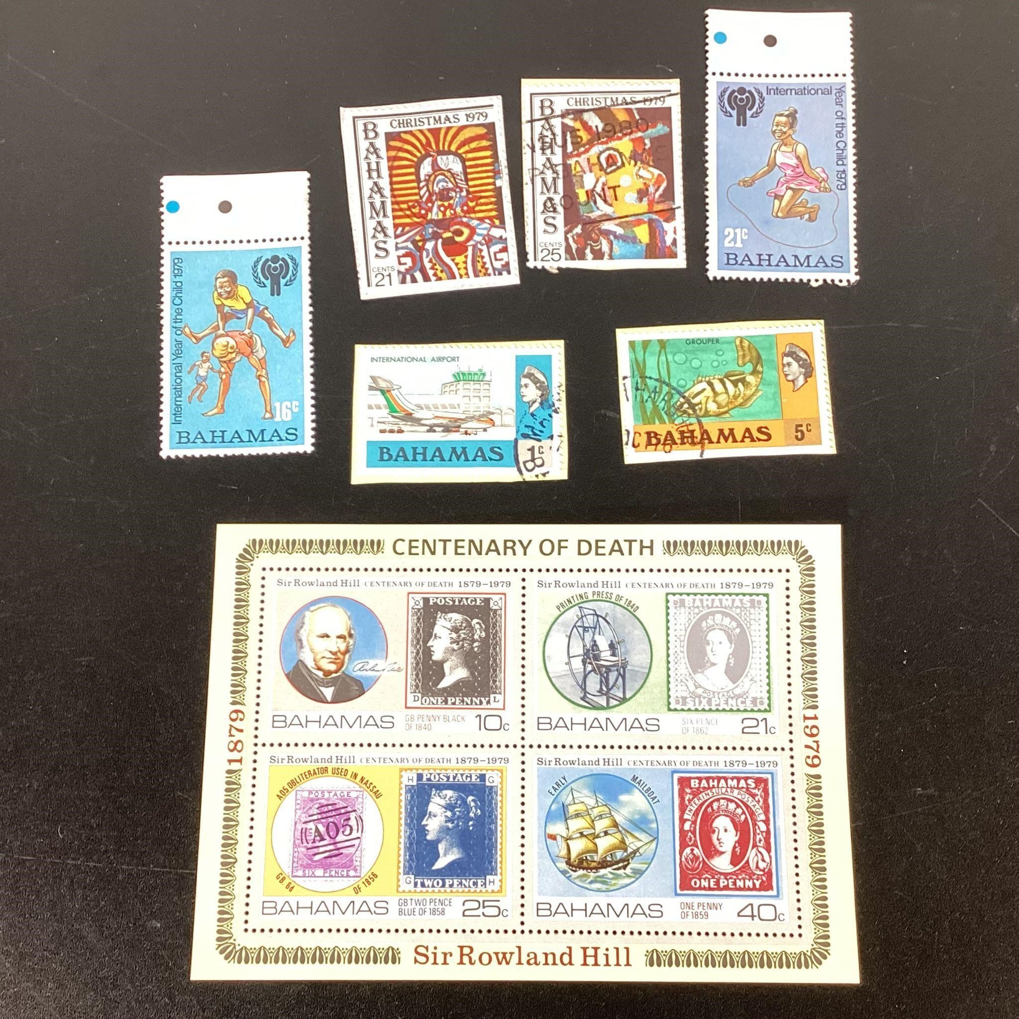 Vintage Bahamas Stamp Lot