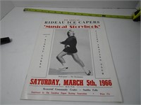 1966 "RIDEAU ICE CAPERS" PROGRAM SMITHS FALLS CLUB