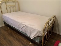 Twin Size Brass Bed