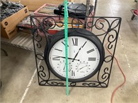 Large metal clock