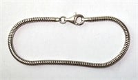 Sterling (IBB) Snake Bracelet 7 Grams 7"