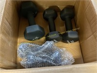 Dumbbells 5,10 pair and one 15lb