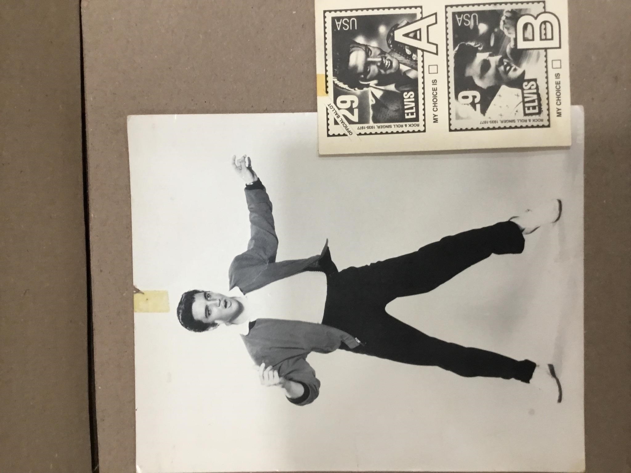 1- 8x10 Elvis Postcard