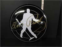 METAL ELVIS PRESLEY TIN BUTTON SIGN