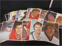 SET OF 1981 LARGE SIZE OPC HOCKEY CARDS #1 TO #24