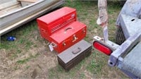 3 tool boxes w/tools