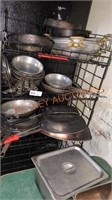 large kitchen pot and pan lot