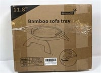 New Open Box Sinwant 11.8 “ Bamboo Sofa Tray