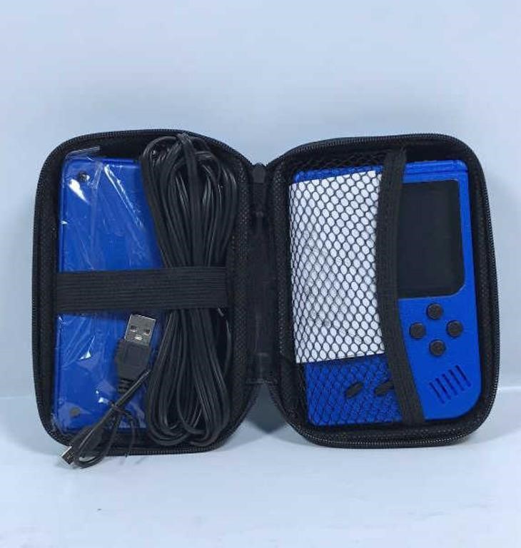 New Blue Handheld Game Console in Case