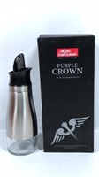 New Open Box Purple Crown Oil & Vinegar Bottle