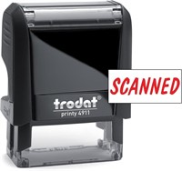 NEW Self-Inking Stamp with SCANNED Message