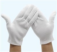 36 Pairs White Cotton Gloves